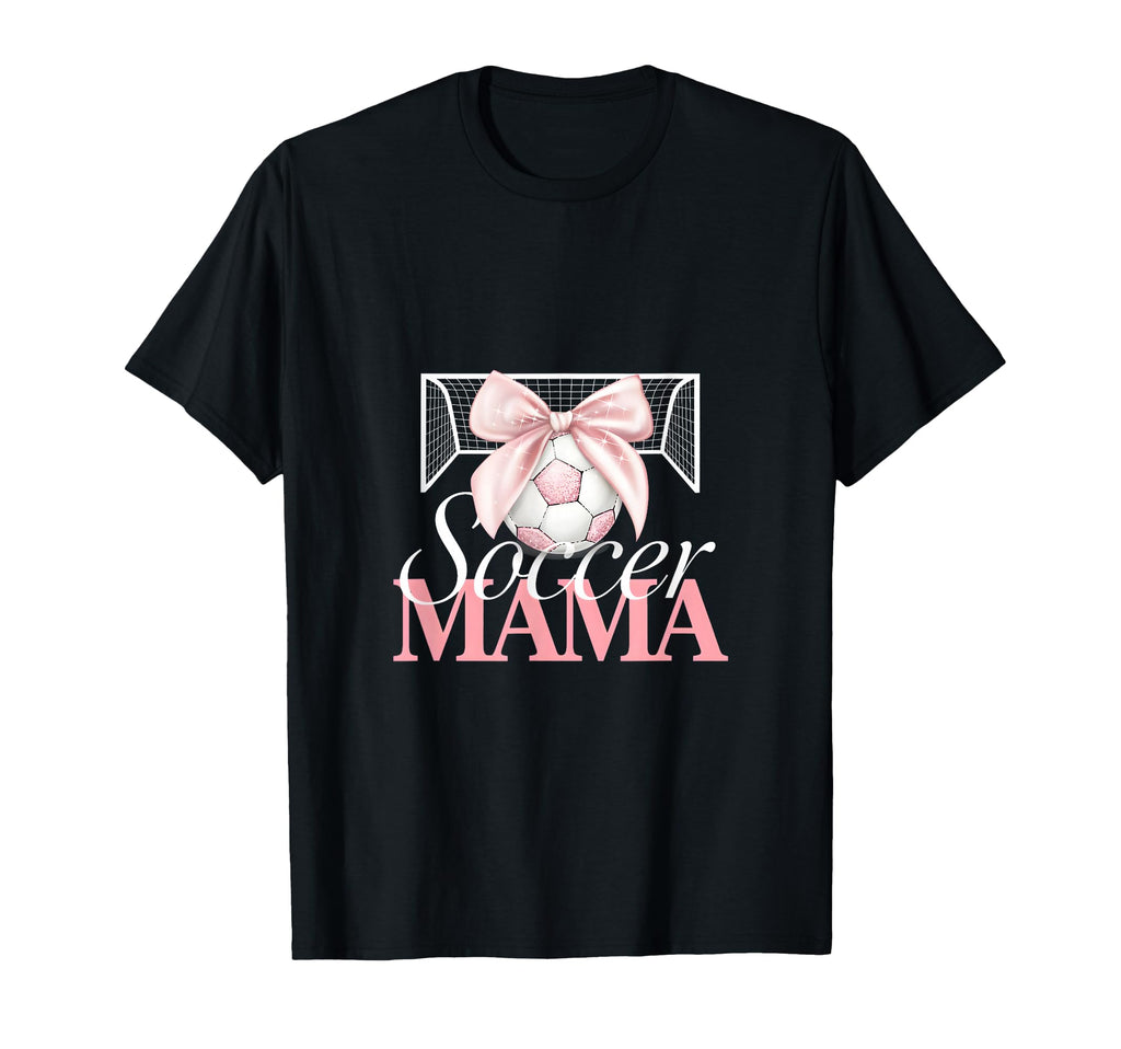 Soccer Mama Bow Soccer Mom Club T-Shirt - Fun Novelty Design Unisex - T-Shirt, Sweatshirt, Hoodie