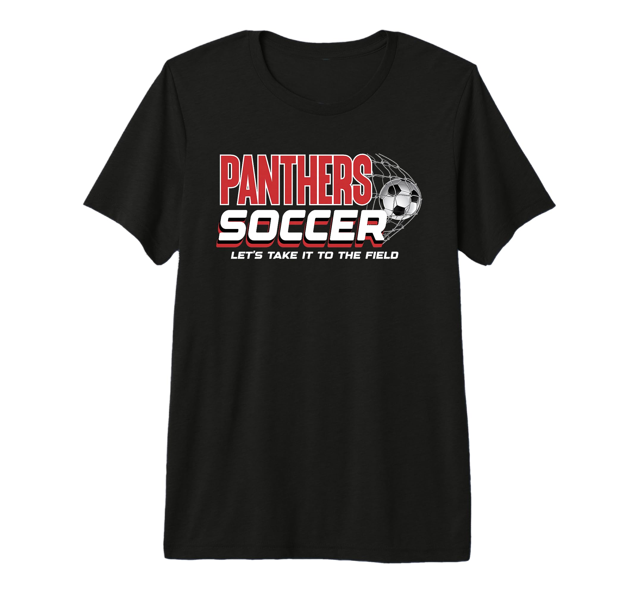 Red Panthers Soccer Mom Game Day T-Shirt - Casual Everyday Wear Men Women - T-Shirt, Sweatshirt, Hoodie