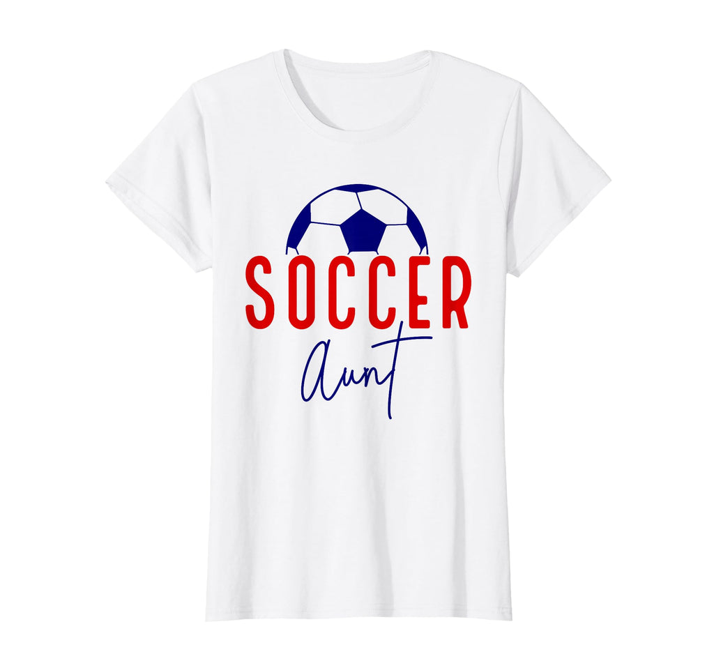 Soccer Aunt Soccer Ball Auntie Support T-Shirt - Trendy Graphic for Adults - T-Shirt, Sweatshirt, Hoodie