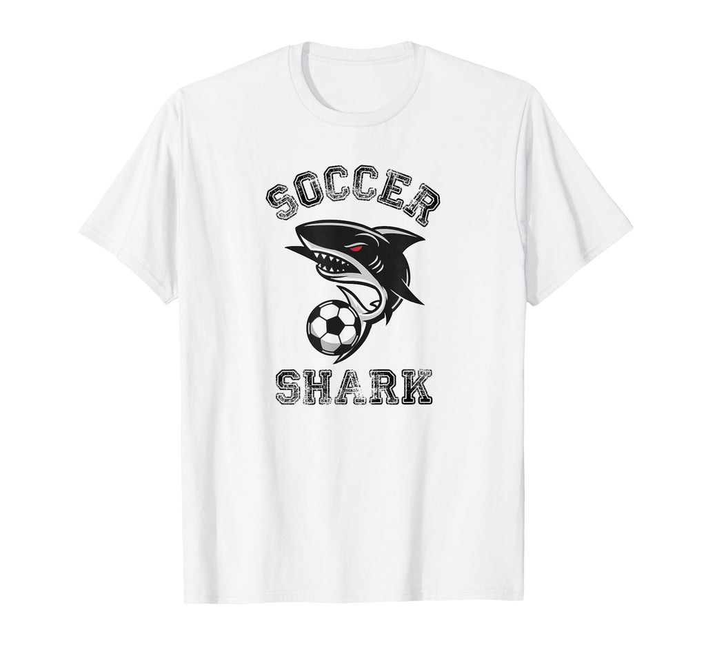 Soccer Shark T-Shirt - Graphic Print Men Women - T-Shirt, Sweatshirt, Hoodie