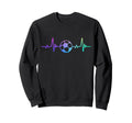 Soccer Football Heart Beat Sport Hobby Sweatshirt - Trendy Graphic Unisex - T-Shirt, Sweatshirt, Hoodie