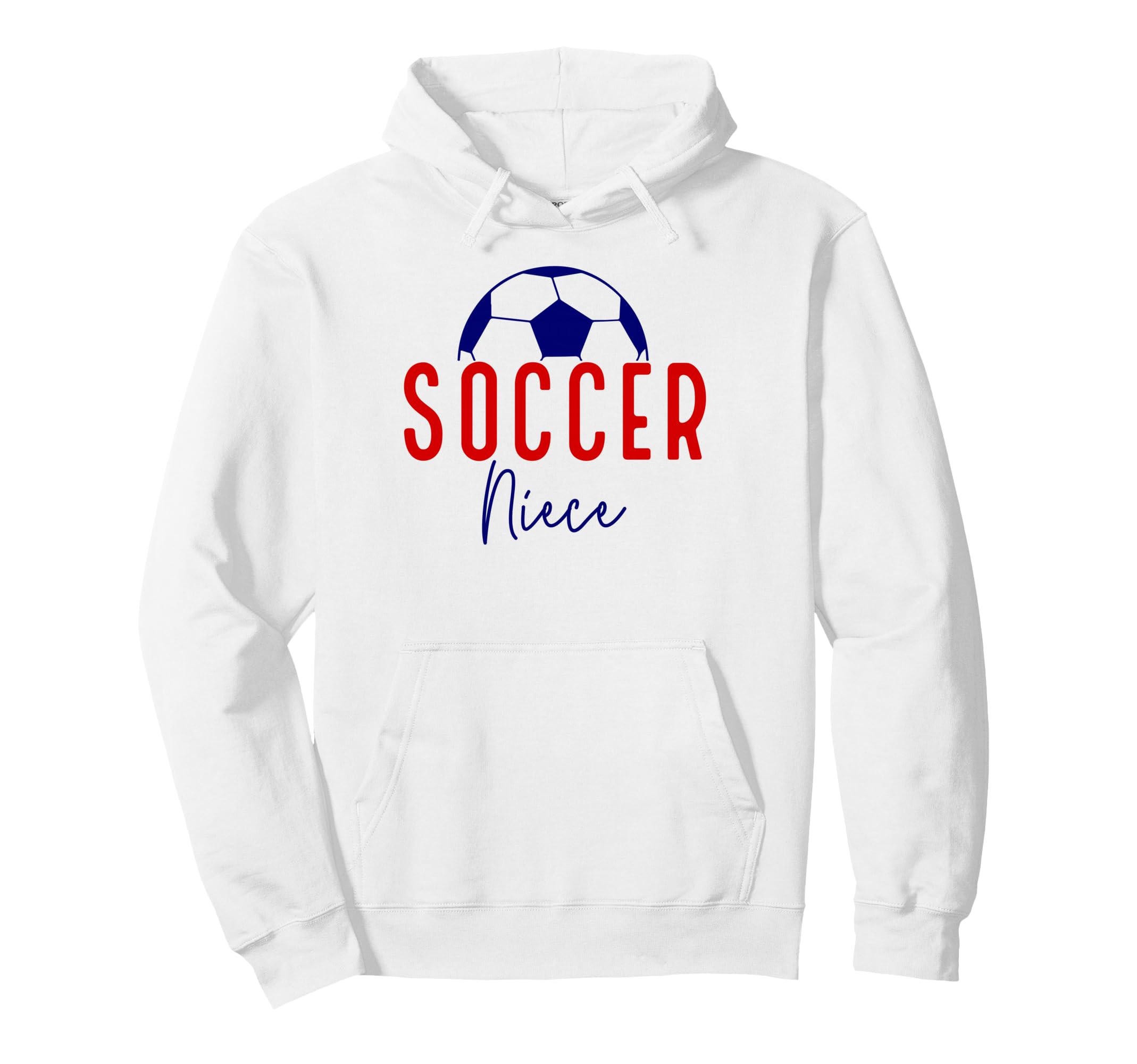 Soccer Niece Soccer Ball Support Soccer Hoodie - Graphic Print for Adults - T-Shirt, Sweatshirt, Hoodie