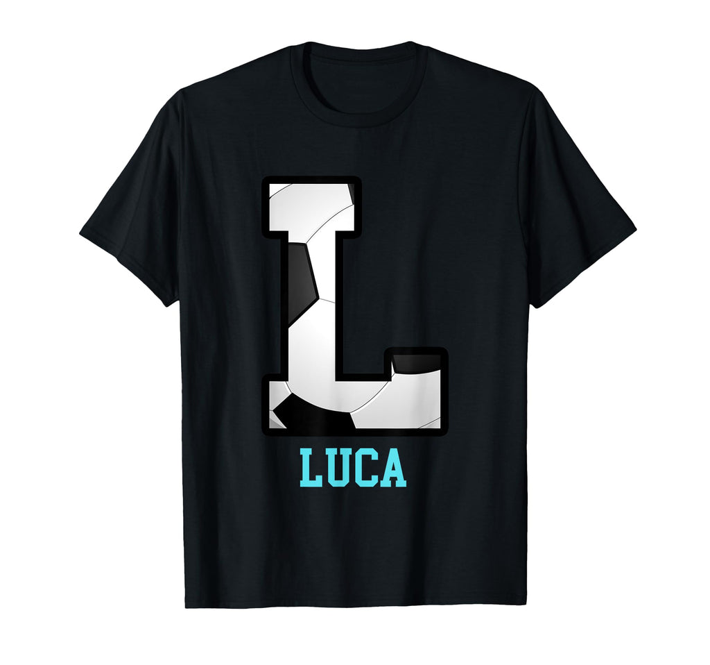 Field Goal Letter Luca Alphabet Soccer T-Shirt - Trendy Graphic Men Women - T-Shirt, Sweatshirt, Hoodie