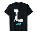 Field Goal Letter Luca Alphabet Soccer T-Shirt - Trendy Graphic Men Women - T-Shirt, Sweatshirt, Hoodie