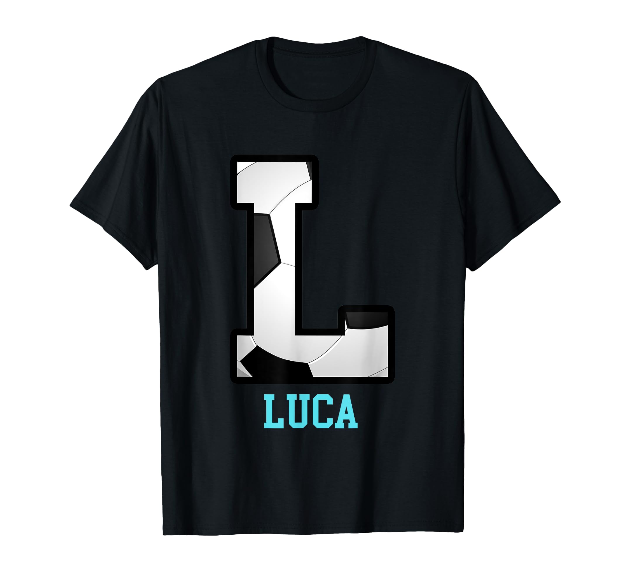Field Goal Letter Luca Alphabet Soccer T-Shirt - Trendy Graphic Men Women - T-Shirt, Sweatshirt, Hoodie