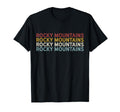 70S Usa Rocky Mountains National Park T-Shirt - Trendy Graphic for Adults - T-Shirt, Sweatshirt, Hoodie
