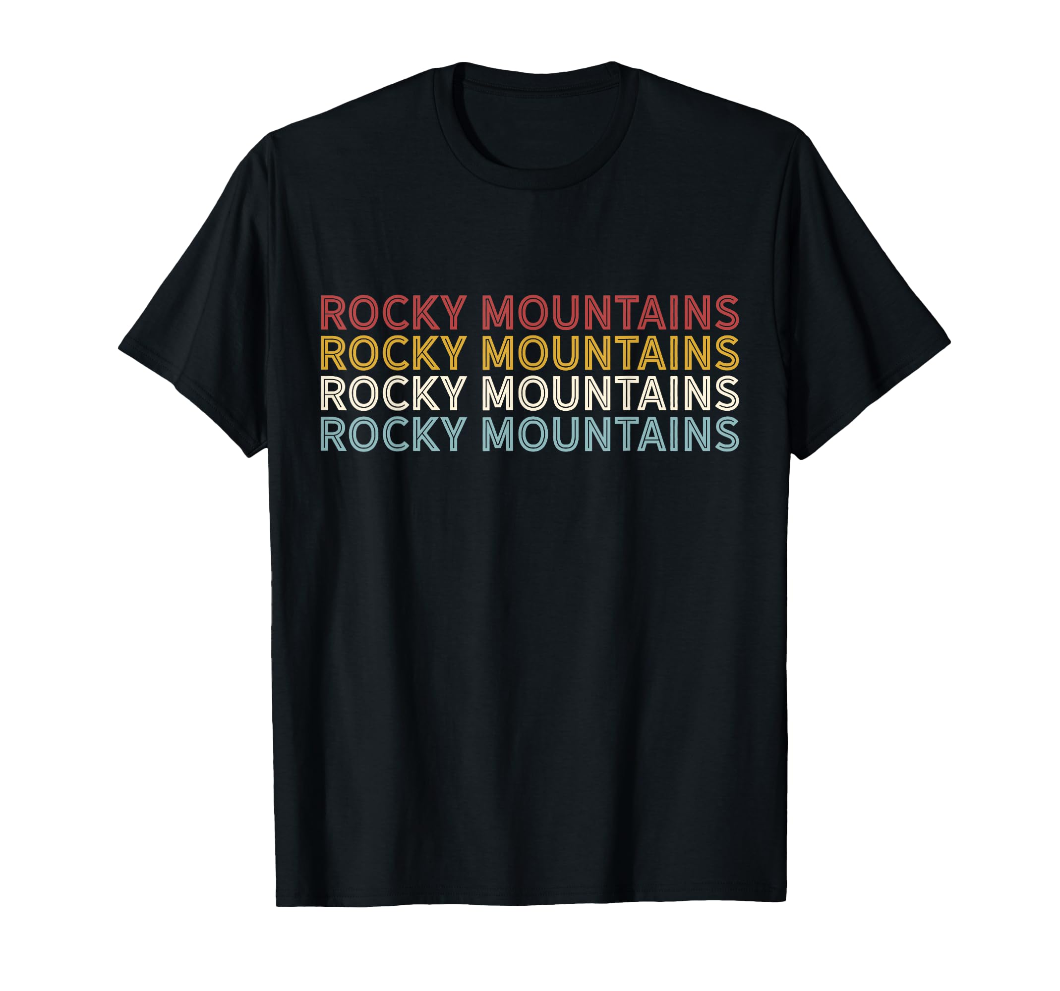 70S Usa Rocky Mountains National Park T-Shirt - Trendy Graphic for Adults - T-Shirt, Sweatshirt, Hoodie
