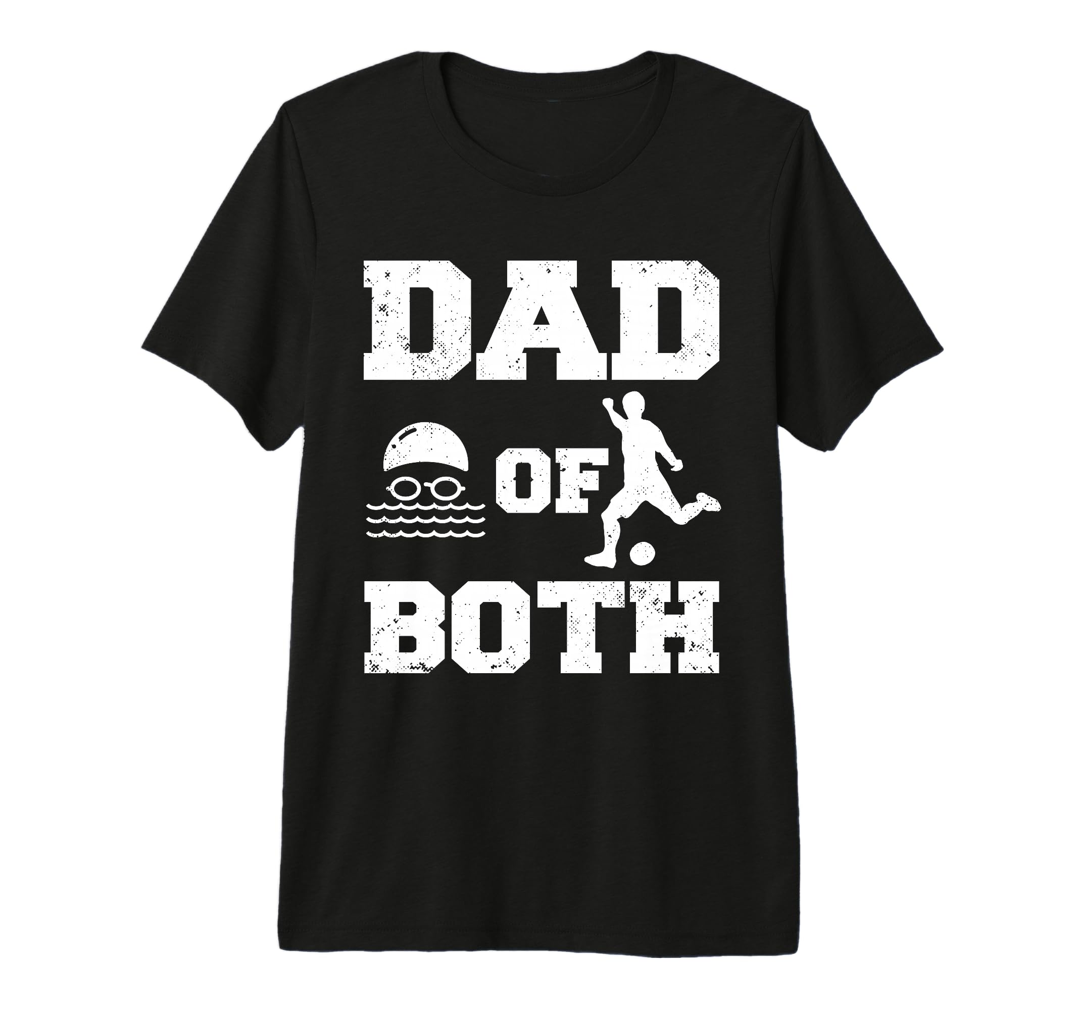 Mens Dad Both Funny Swim Soccer Dad Tri T-Shirt - Unique Graphic Men Women - T-Shirt, Sweatshirt, Hoodie