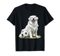 Great Pyrenees Dog Soccer Ball Sports T-Shirt - Novelty Apparel for Adults - T-Shirt, Sweatshirt, Hoodie
