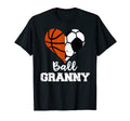 Ball Granny Heart Funny Soccer T-Shirt - Casual Everyday Wear Unisex - T-Shirt, Sweatshirt, Hoodie
