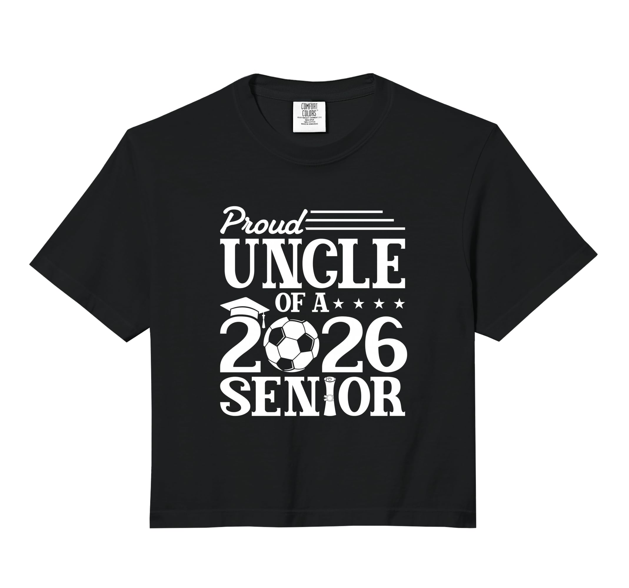 Proud Uncle 2026 Senior Soccer Sweatshirt - Minimalist Print Men Women - T-Shirt, Sweatshirt, Hoodie