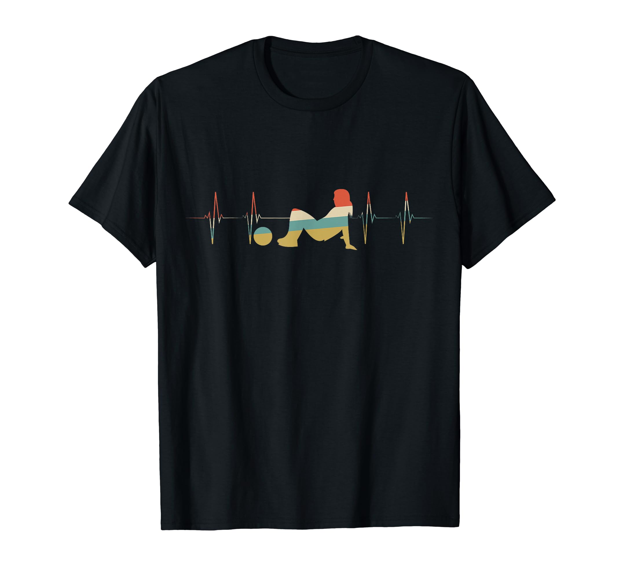 Crab Soccer Heartbeat Ecg Ekg T-Shirt - Graphic Print for Adults - T-Shirt, Sweatshirt, Hoodie