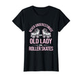Old Lady Roller Derby Roller Skating T-Shirt - Minimalist Print Men Women - T-Shirt, Sweatshirt, Hoodie