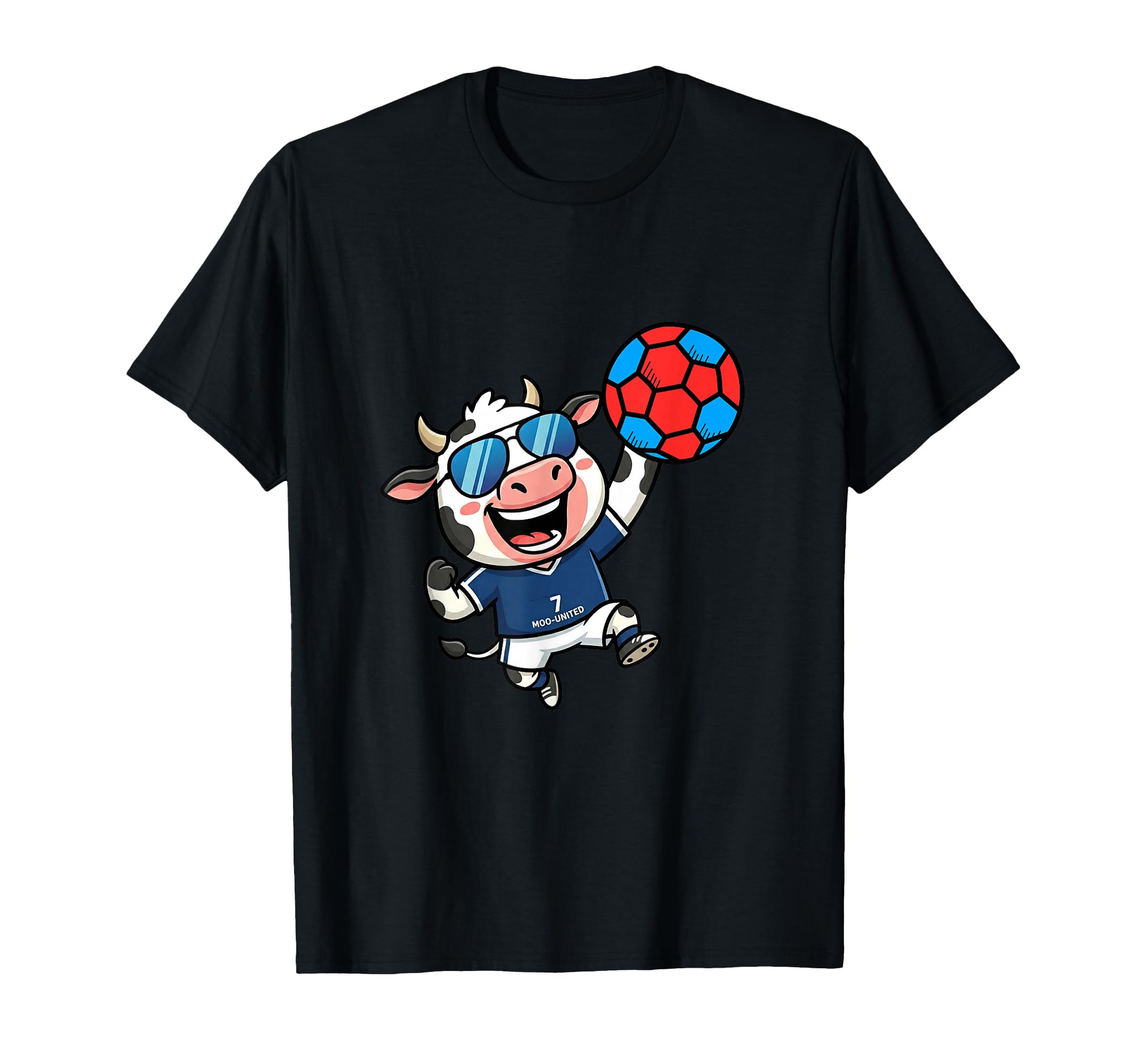 Moo United 7 Soccer Cow Athlete Fun T-Shirt - Streetwear Style Men Women - T-Shirt, Sweatshirt, Hoodie