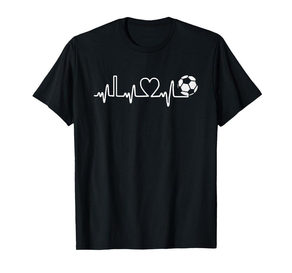 Soccer Heartbeat I Love Soccer Funny T-Shirt - Aesthetic Graphic Unisex - T-Shirt, Sweatshirt, Hoodie