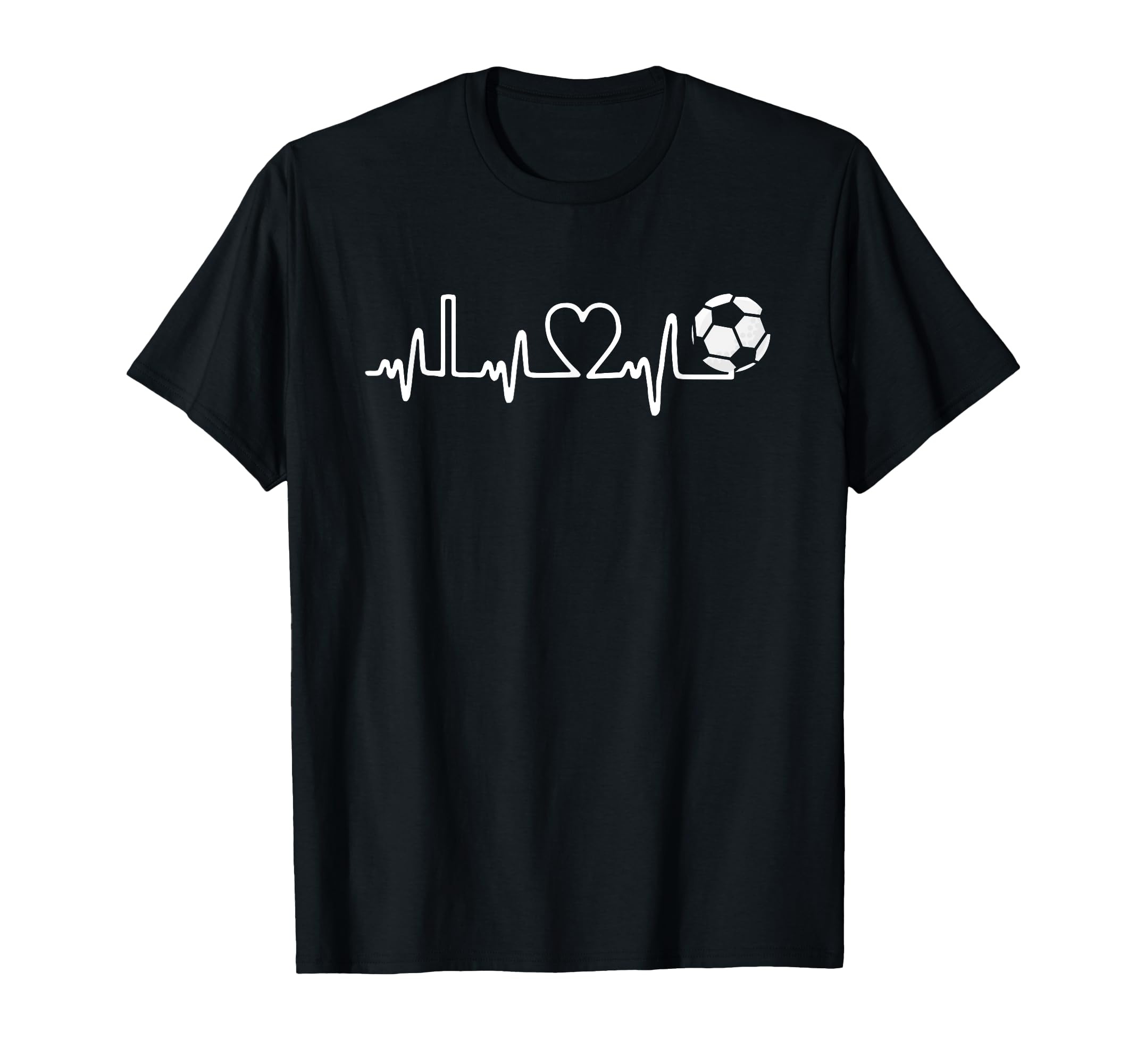 Soccer Heartbeat I Love Soccer Funny T-Shirt - Aesthetic Graphic Unisex - T-Shirt, Sweatshirt, Hoodie