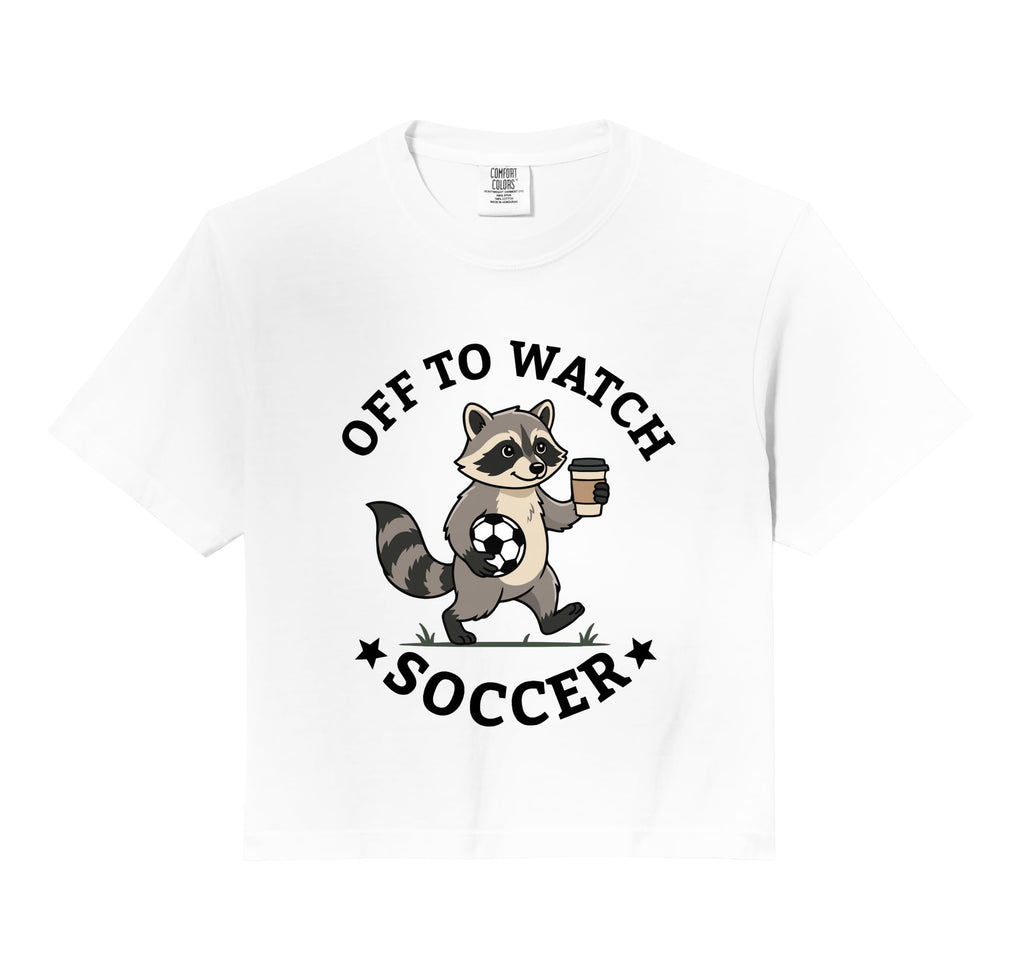 Off To Watch Soccer Mom Funny Sweatshirt - Aesthetic Graphic for Adults - T-Shirt, Sweatshirt, Hoodie