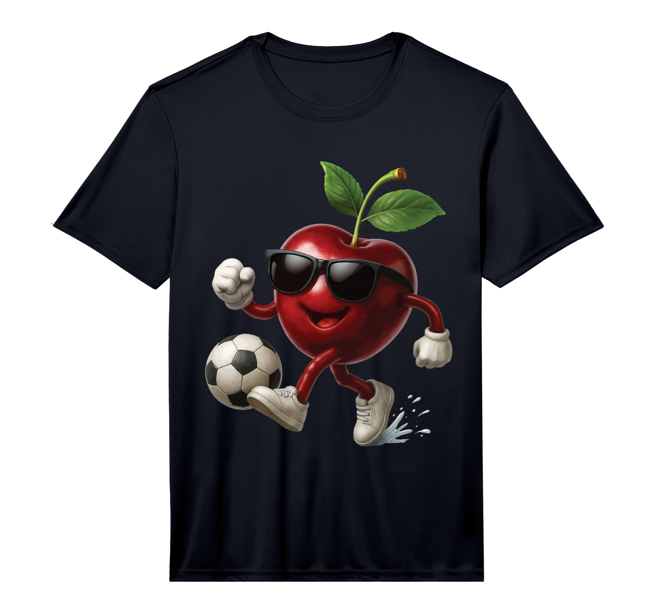 Cherry Soccer Performance T-Shirt - Novelty Apparel for Adults - T-Shirt, Sweatshirt, Hoodie