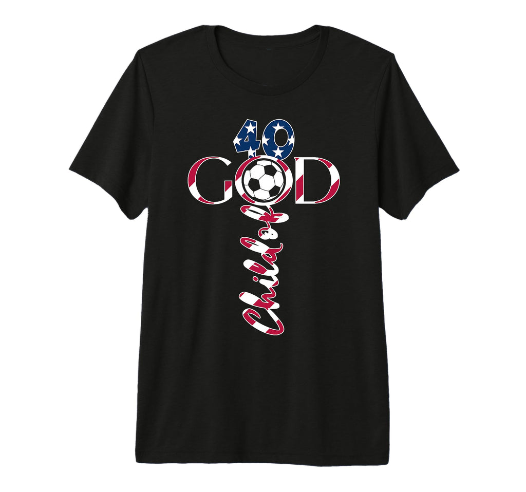 Jesus 40 Years Child God Soccer 40Th T-Shirt - Novelty Apparel Men Women - T-Shirt, Sweatshirt, Hoodie