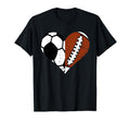 Soccer Football Heart Funny Soccer T-Shirt - Fun Novelty Design for Adults - T-Shirt, Sweatshirt, Hoodie