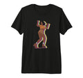 Womens 70S 80S Roller Skating Afro Tri T-Shirt - Trendy Graphic Unisex - T-Shirt, Sweatshirt, Hoodie