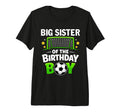 Big Sister Birthday Soccer Ball T-Shirt - Minimalist Print for Adults - T-Shirt, Sweatshirt, Hoodie
