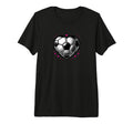 Soccer Ball Heart Mom Fan Parent Tri T-Shirt - Aesthetic Graphic Unisex - T-Shirt, Sweatshirt, Hoodie