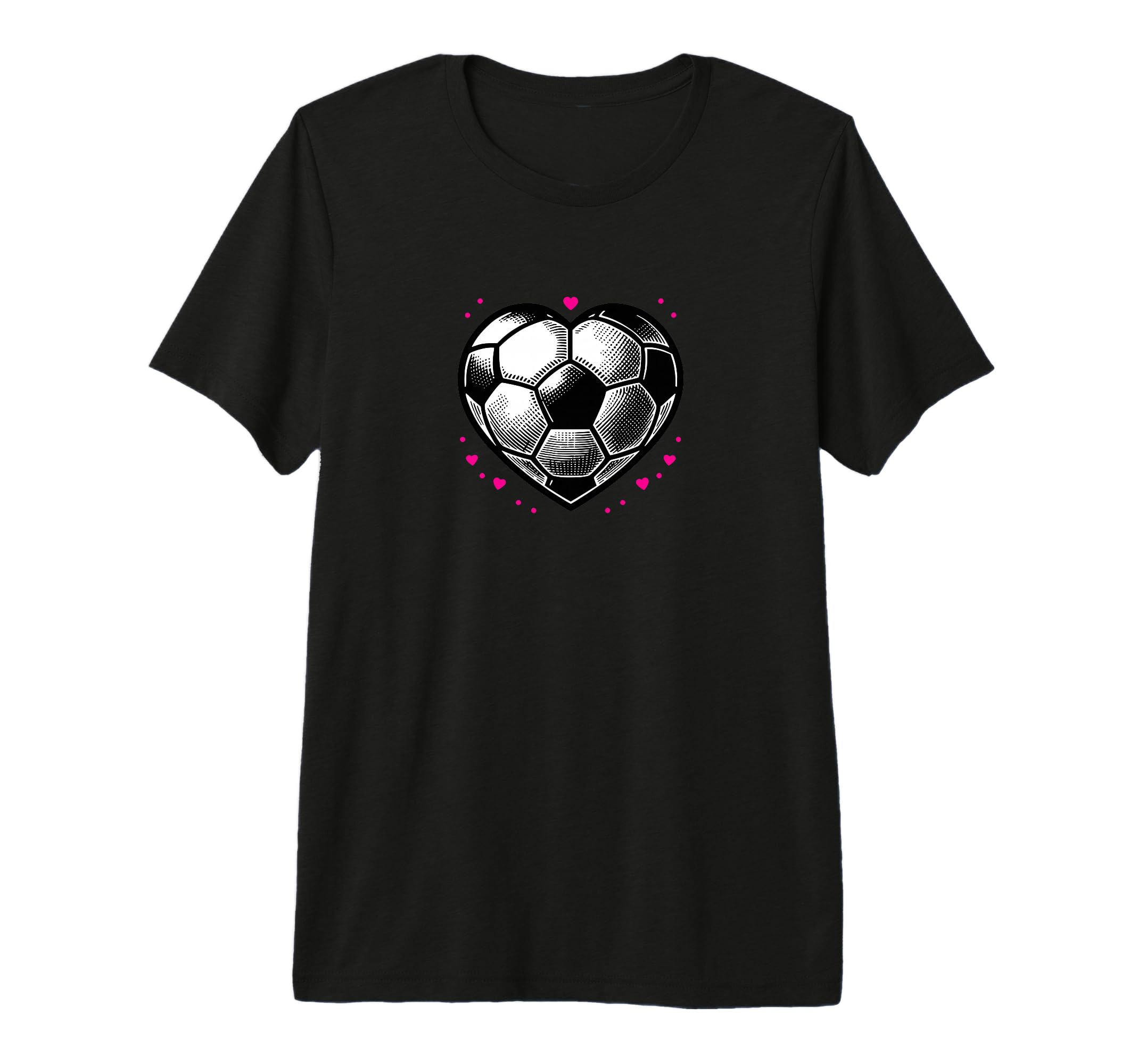 Soccer Ball Heart Mom Fan Parent Tri T-Shirt - Aesthetic Graphic Unisex - T-Shirt, Sweatshirt, Hoodie