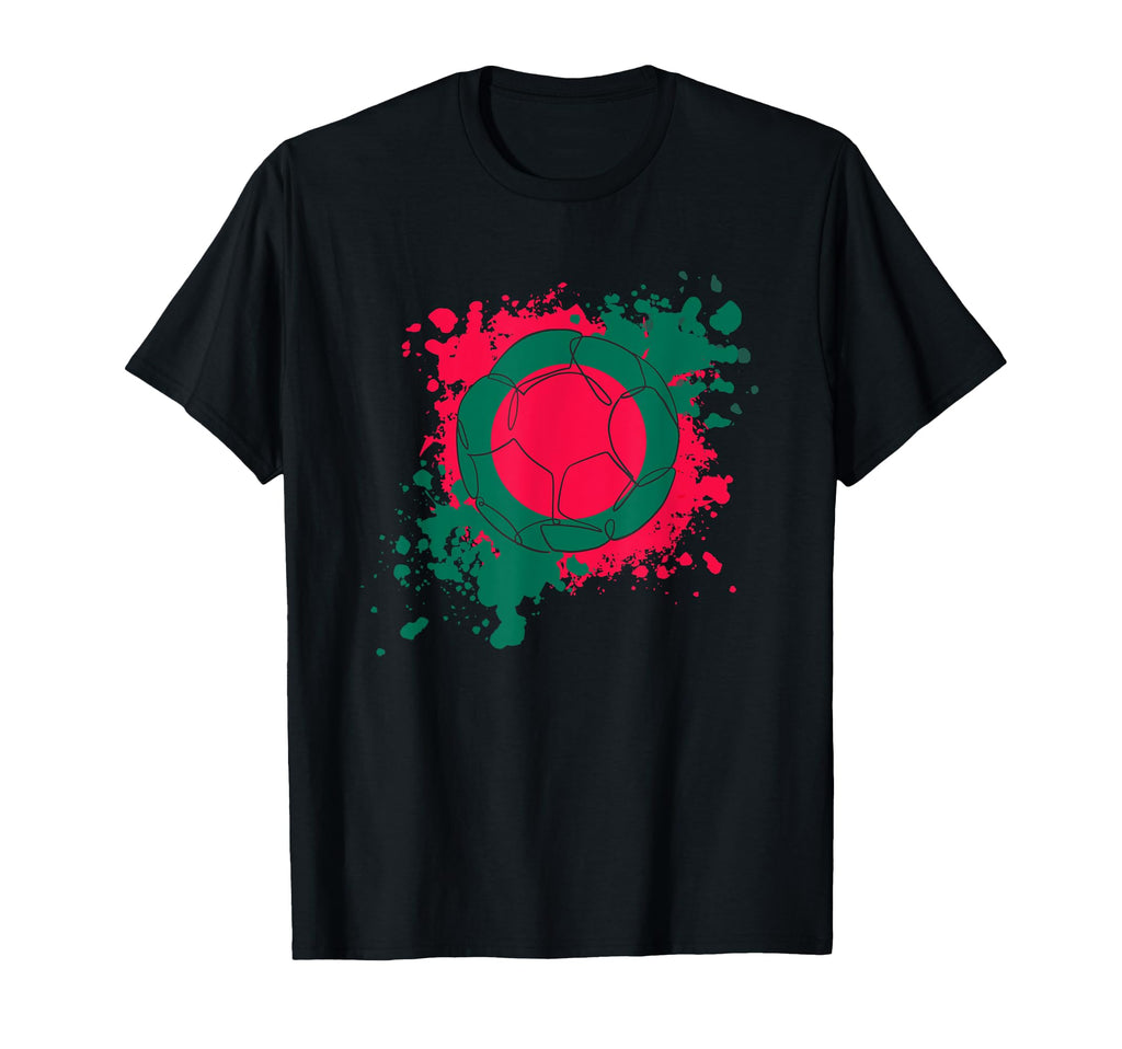 Soccer Ball Flag Bangladesh T-Shirt - Novelty Apparel Men Women - T-Shirt, Sweatshirt, Hoodie