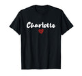Charlotte I Love Charlotte Throwback T-Shirt - Minimalist Print for Adults - T-Shirt, Sweatshirt, Hoodie