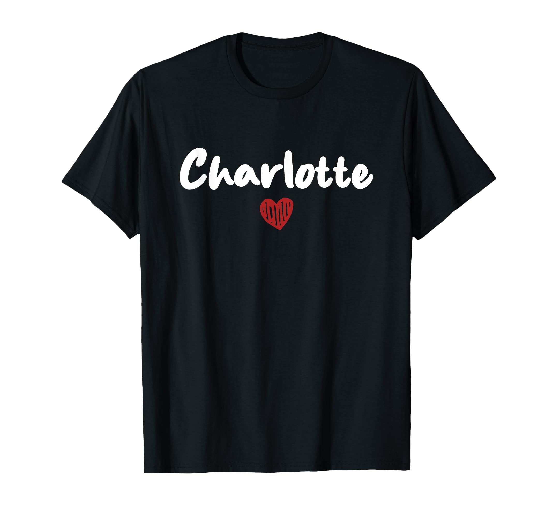 Charlotte I Love Charlotte Throwback T-Shirt - Minimalist Print for Adults - T-Shirt, Sweatshirt, Hoodie