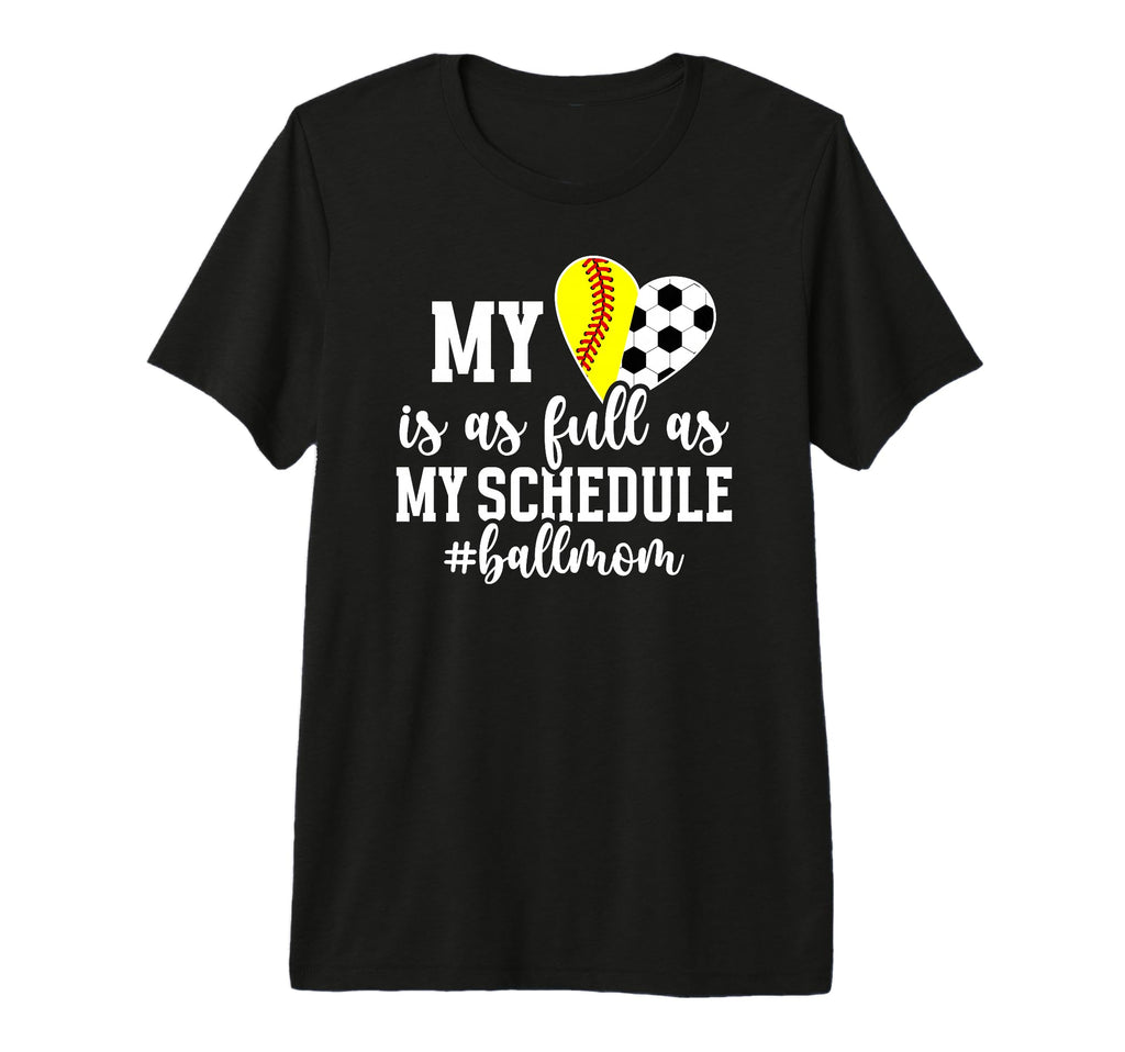 Ball Mom Proud Softball Soccer Mom T-Shirt - Aesthetic Graphic Men Women - T-Shirt, Sweatshirt, Hoodie