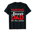New First Time Dad To Be Yell Soccer T-Shirt - Minimalist Print Men Women - T-Shirt, Sweatshirt, Hoodie