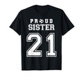 Number 21 Custom Proud Soccer Futbol T-Shirt - Minimalist Print for Adults - T-Shirt, Sweatshirt, Hoodie