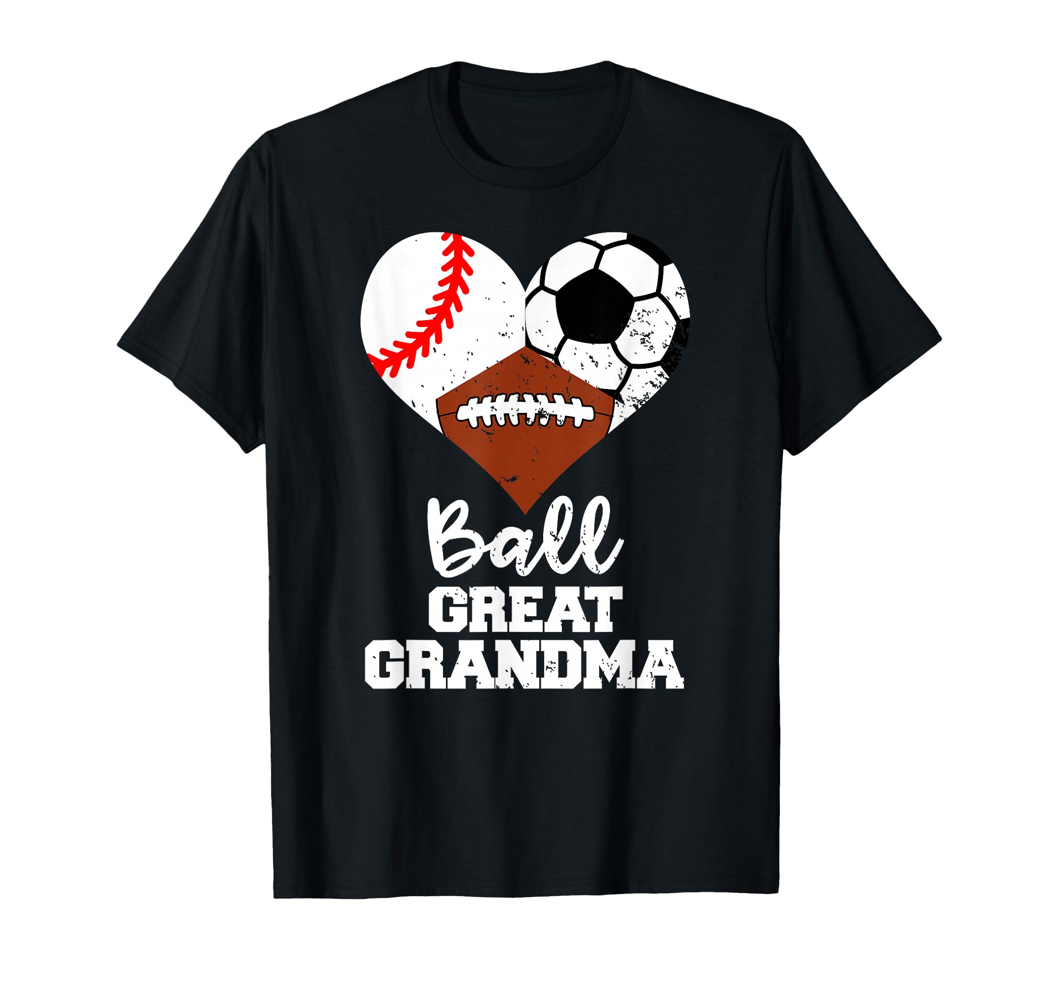 Ball Great Grandma Heart Baseball T-Shirt - Casual Everyday Wear Unisex - T-Shirt, Sweatshirt, Hoodie