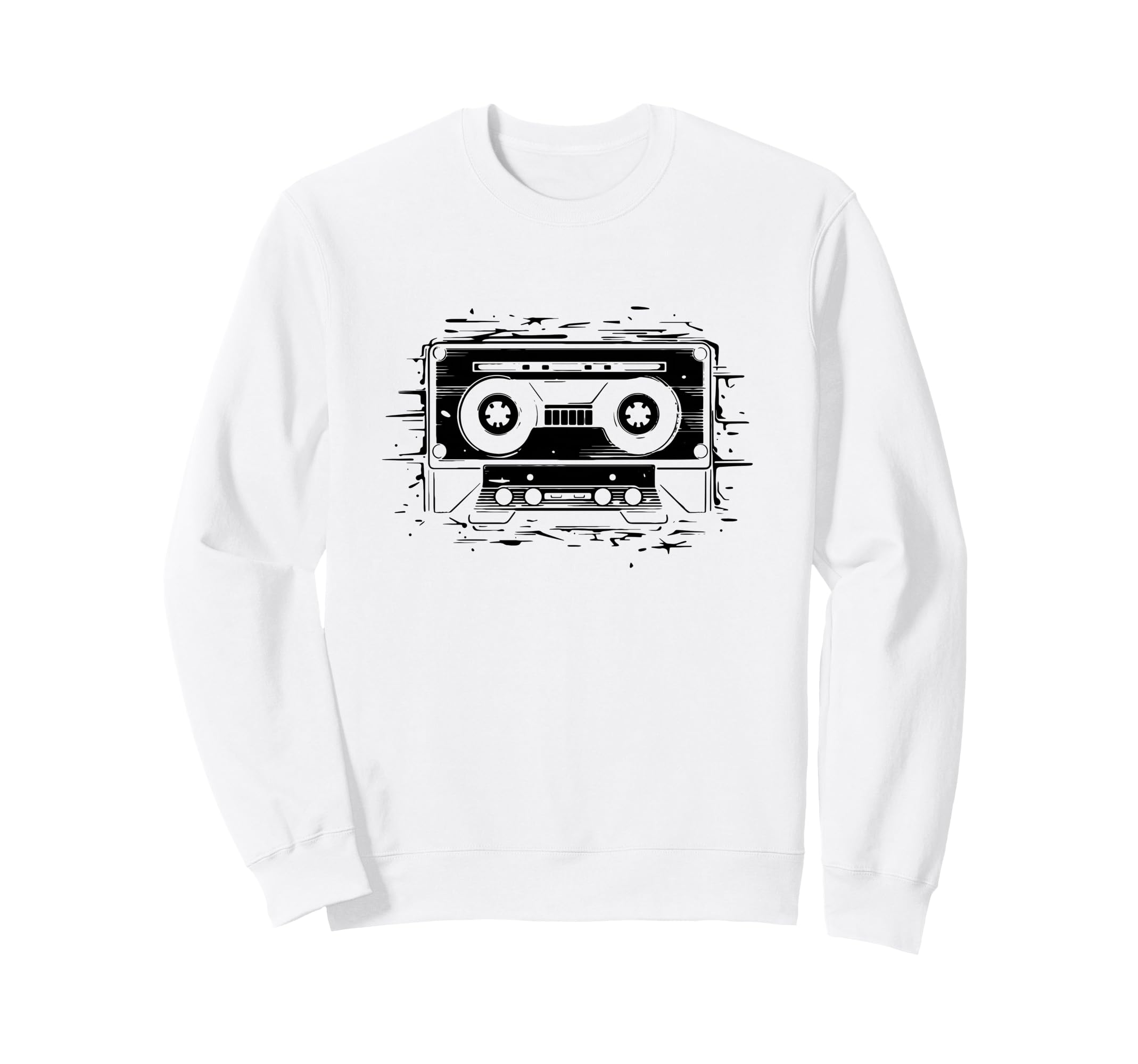 Music Cassette Tape Enthusiast Sweatshirt - Trendy Graphic for Adults - T-Shirt, Sweatshirt, Hoodie