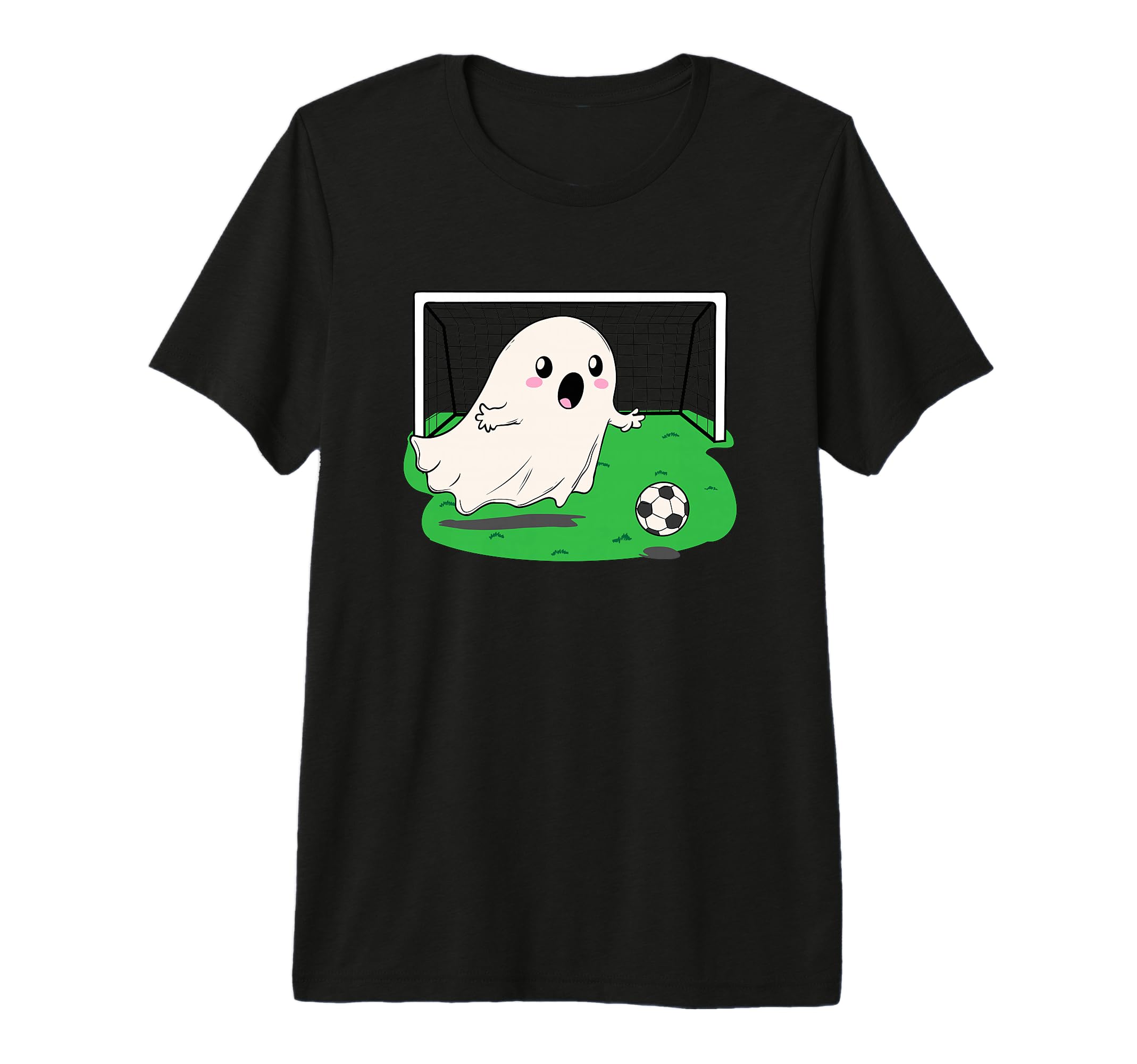Funny Ghost Soccer Goalie Halloween T-Shirt - Aesthetic Graphic Unisex - T-Shirt, Sweatshirt, Hoodie