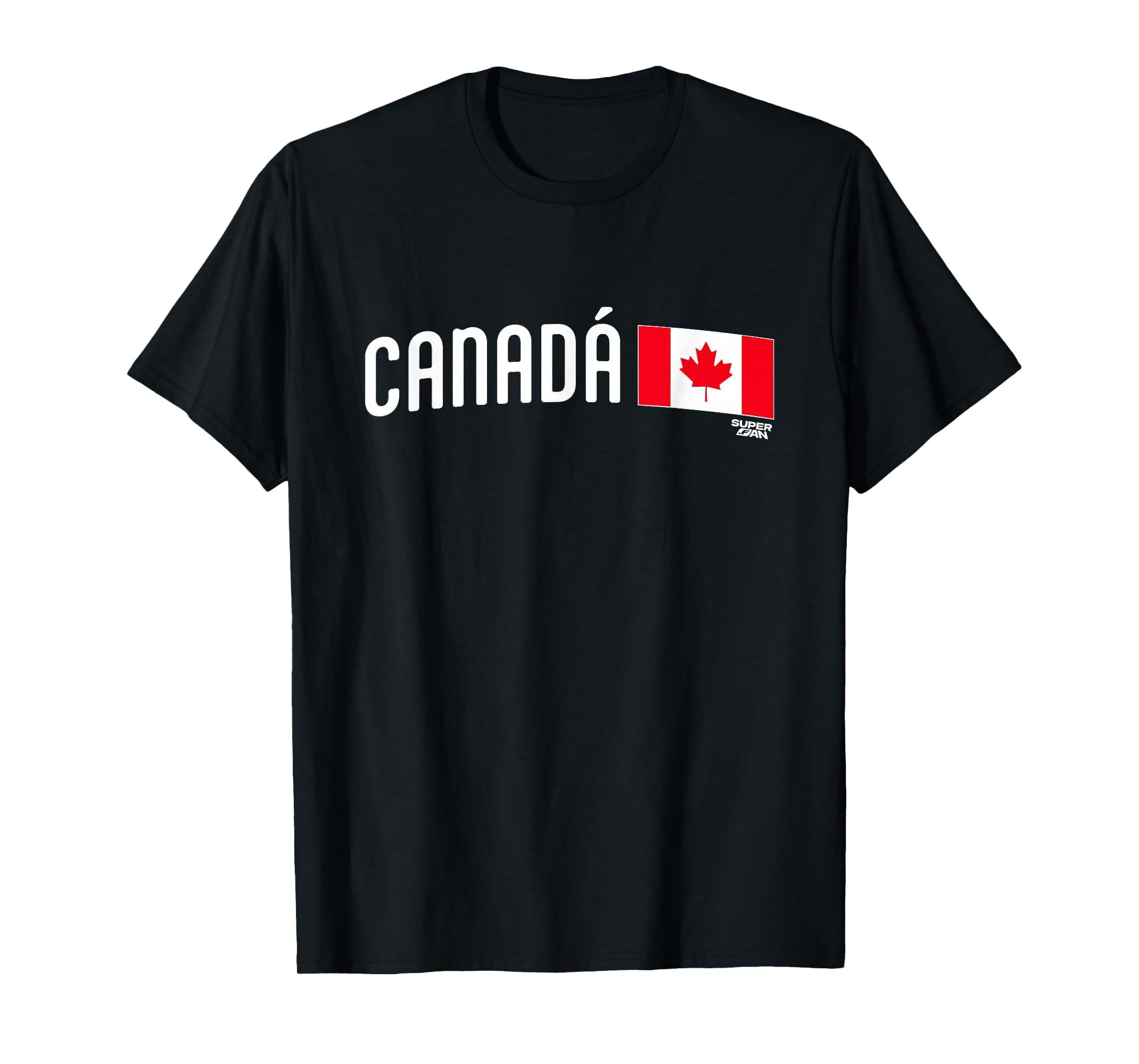 Superfan Canada Minimal Flag Stripe T-Shirt - Aesthetic Graphic Unisex - T-Shirt, Sweatshirt, Hoodie