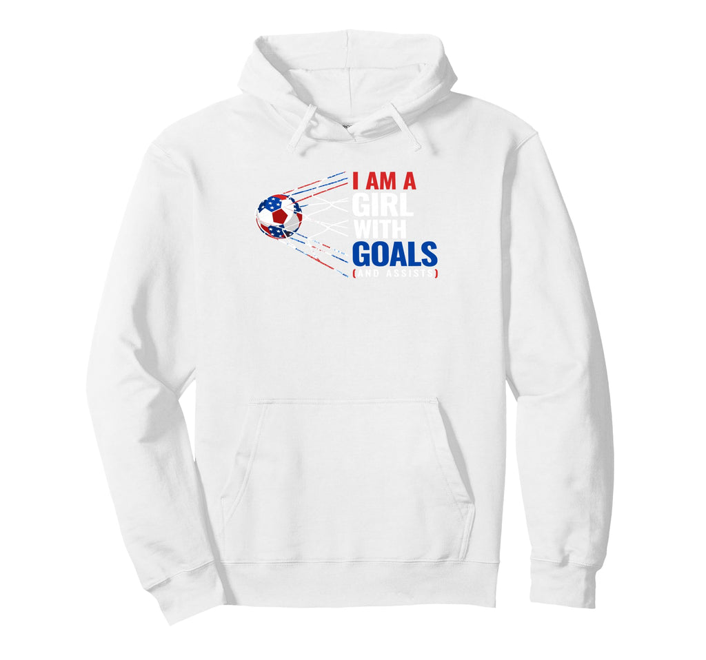 Fans Womens Patriotic Soccer I Am Goals Hoodie - Unique Graphic Men Women - T-Shirt, Sweatshirt, Hoodie