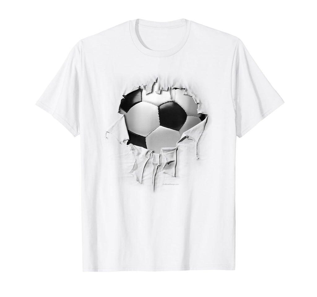 Shredded Ripped And Torn Soccer Futbol T-Shirt - Streetwear Style Unisex - T-Shirt, Sweatshirt, Hoodie