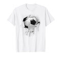 Shredded Ripped And Torn Soccer Futbol T-Shirt - Streetwear Style Unisex - T-Shirt, Sweatshirt, Hoodie