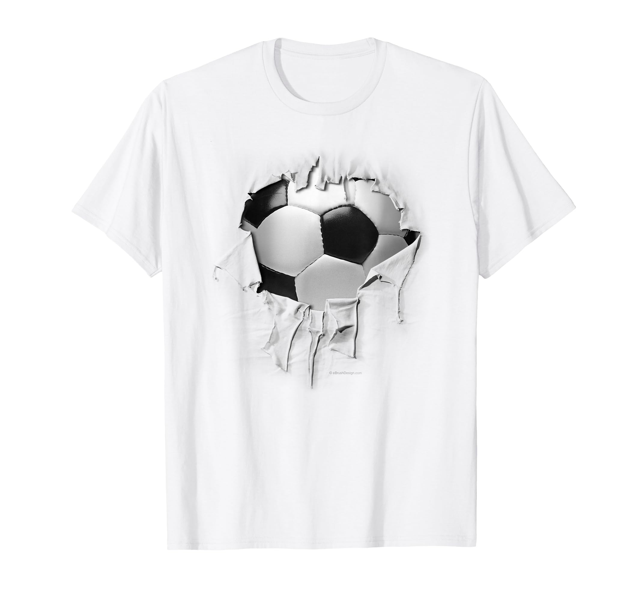 Shredded Ripped And Torn Soccer Futbol T-Shirt - Streetwear Style Unisex - T-Shirt, Sweatshirt, Hoodie