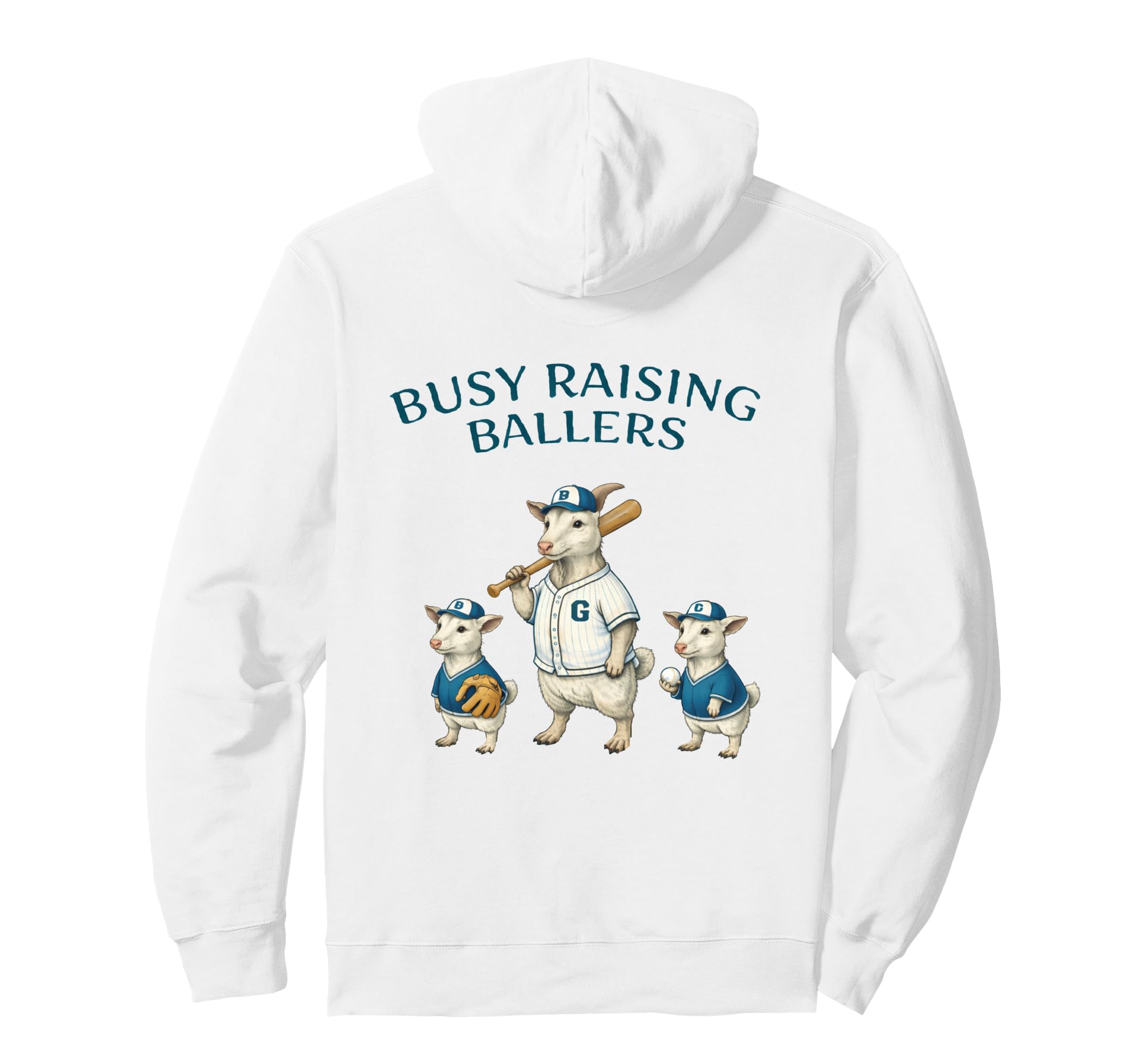 Busy Raising Baller Baseball Hoodie - Casual Everyday Wear for Adults - T-Shirt, Sweatshirt, Hoodie
