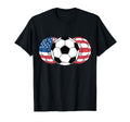 Soccer Red White Blue American Flag T-Shirt - Streetwear Style Men Women - T-Shirt, Sweatshirt, Hoodie