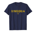 Sweden Sverige Sports Distressed T-Shirt - Novelty Apparel Unisex - T-Shirt, Sweatshirt, Hoodie