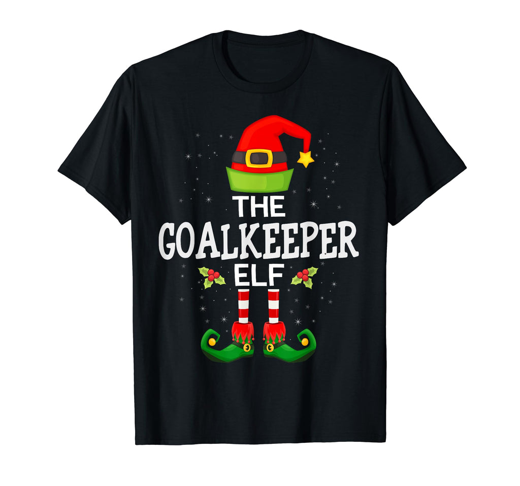 Goalkeeper Elf Family Matching Pajama T-Shirt - Custom Art Print for Adults - T-Shirt, Sweatshirt, Hoodie