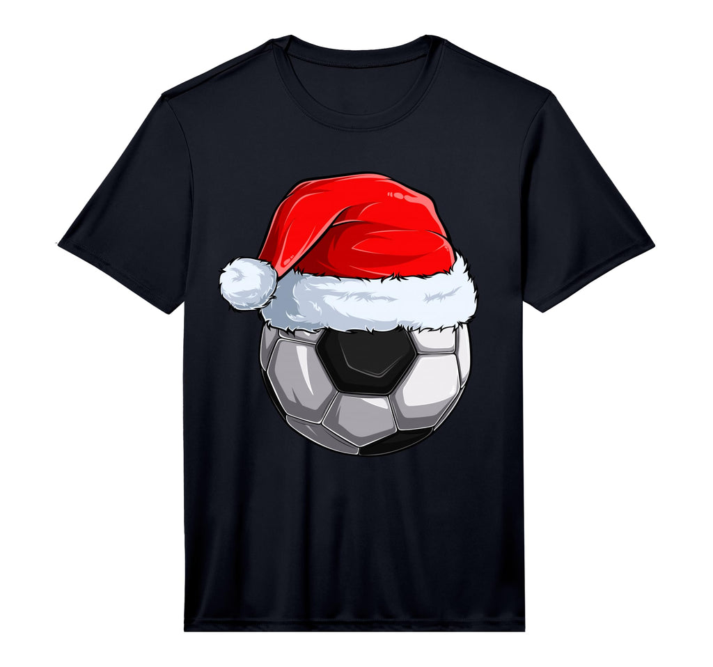 Soccer Ball Santa Hat Pajama Sport X T-Shirt - Unique Graphic for Adults - T-Shirt, Sweatshirt, Hoodie