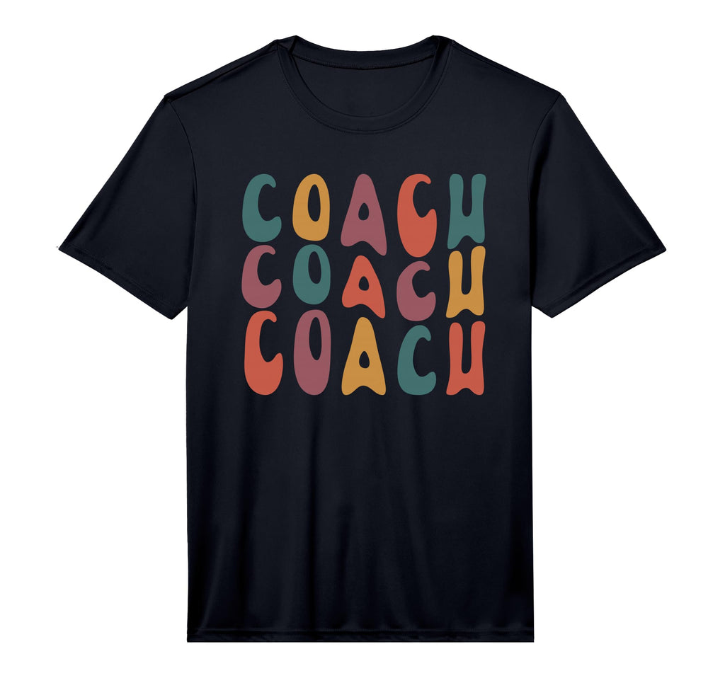 Mens Coach Groovy Colorful Coaching T-Shirt - Graphic Print Unisex - T-Shirt, Sweatshirt, Hoodie