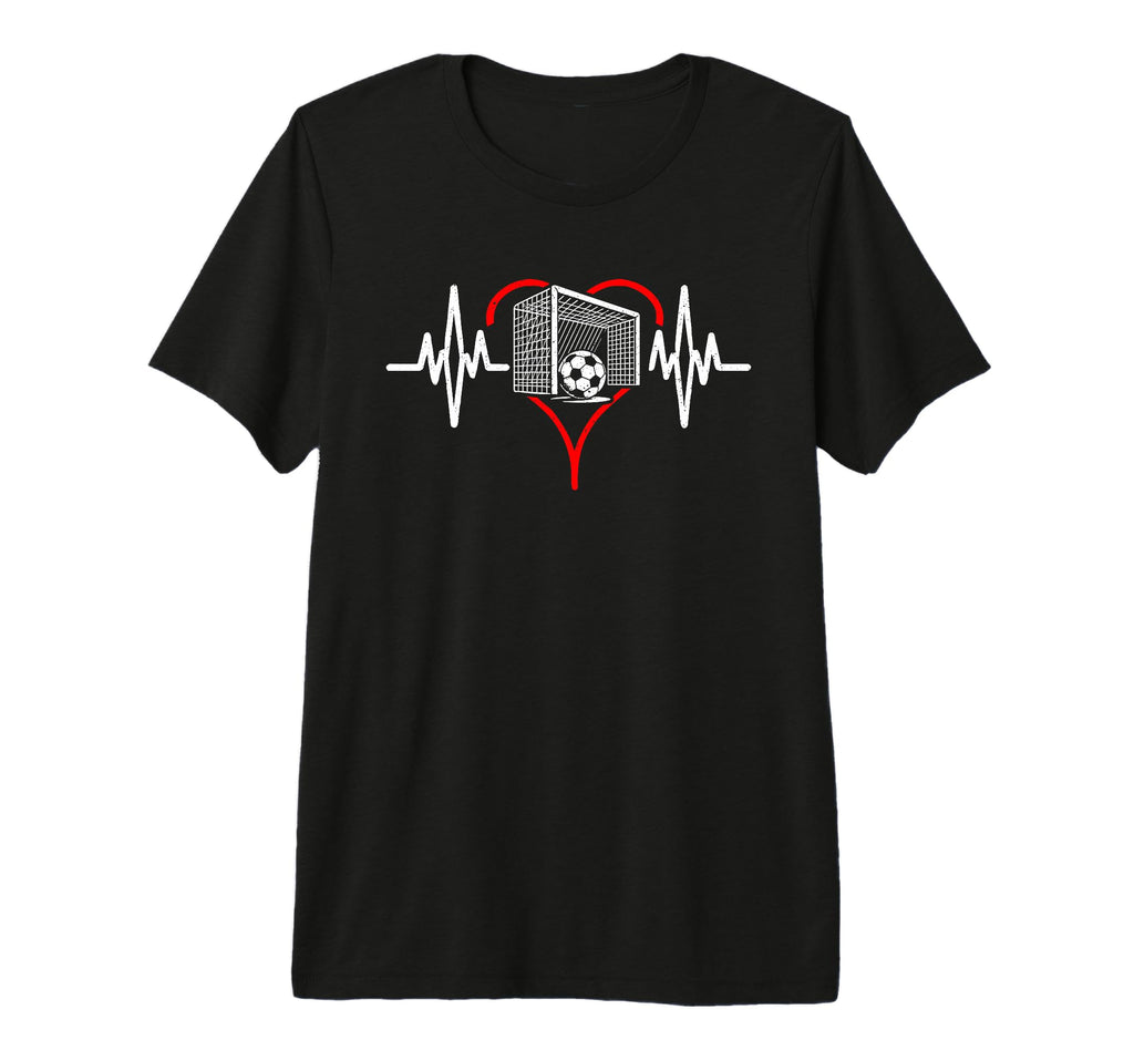 Heartbeat Soccer Football Player T-Shirt - Streetwear Style Unisex - T-Shirt, Sweatshirt, Hoodie