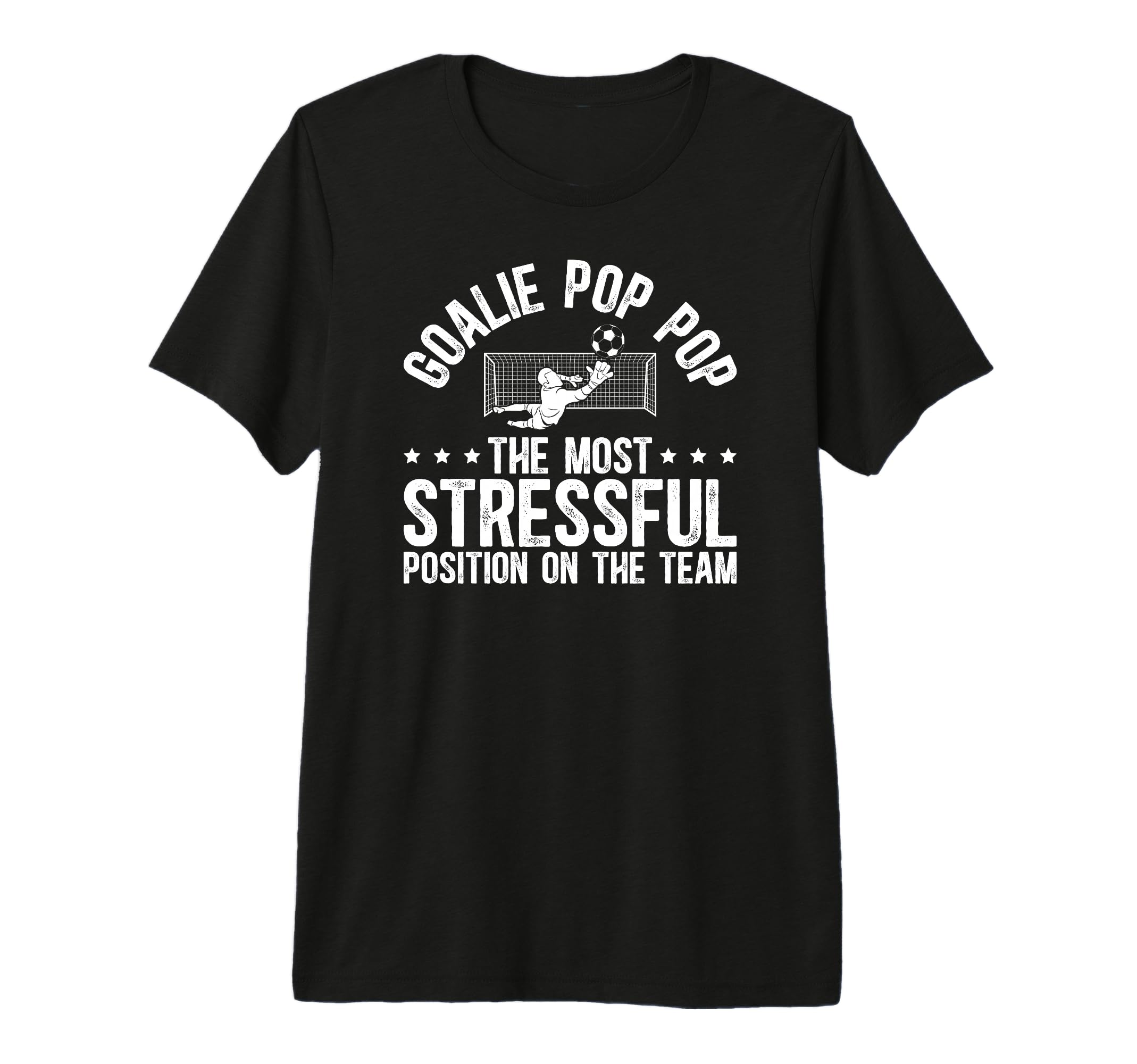 Mens Soccer Goalie Pop Pop T-Shirt - Custom Art Print for Adults - T-Shirt, Sweatshirt, Hoodie